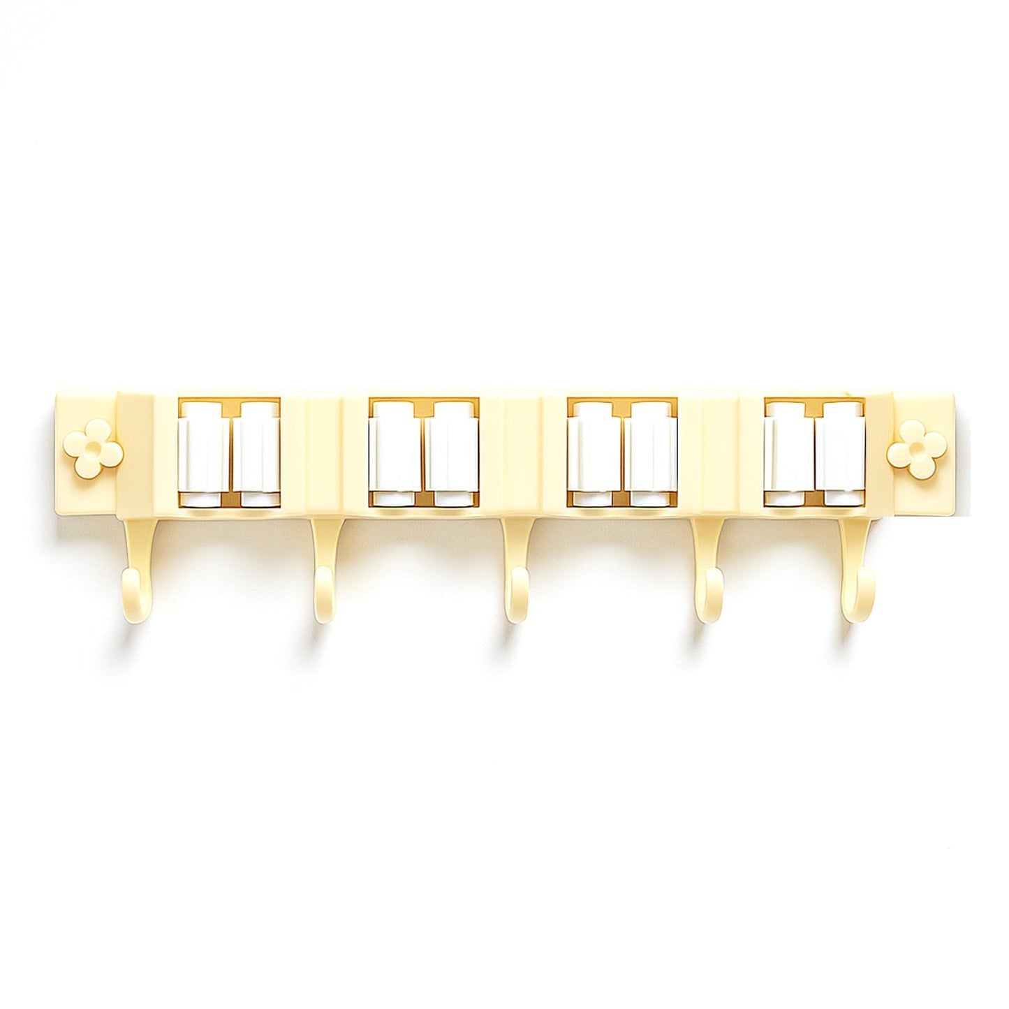 Self-Adhesive Wall-Mount Broom & Mop Holder Rack