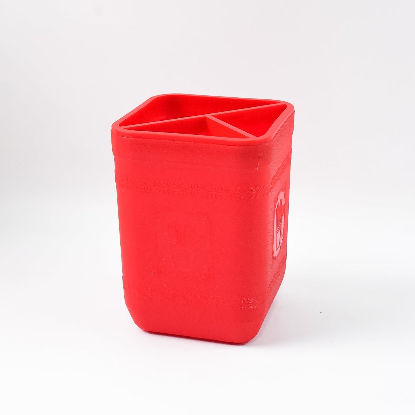 Officemate Pen Stand â€“ Tri-Section Desk Organizer Stationery, Pens, Office Supplies