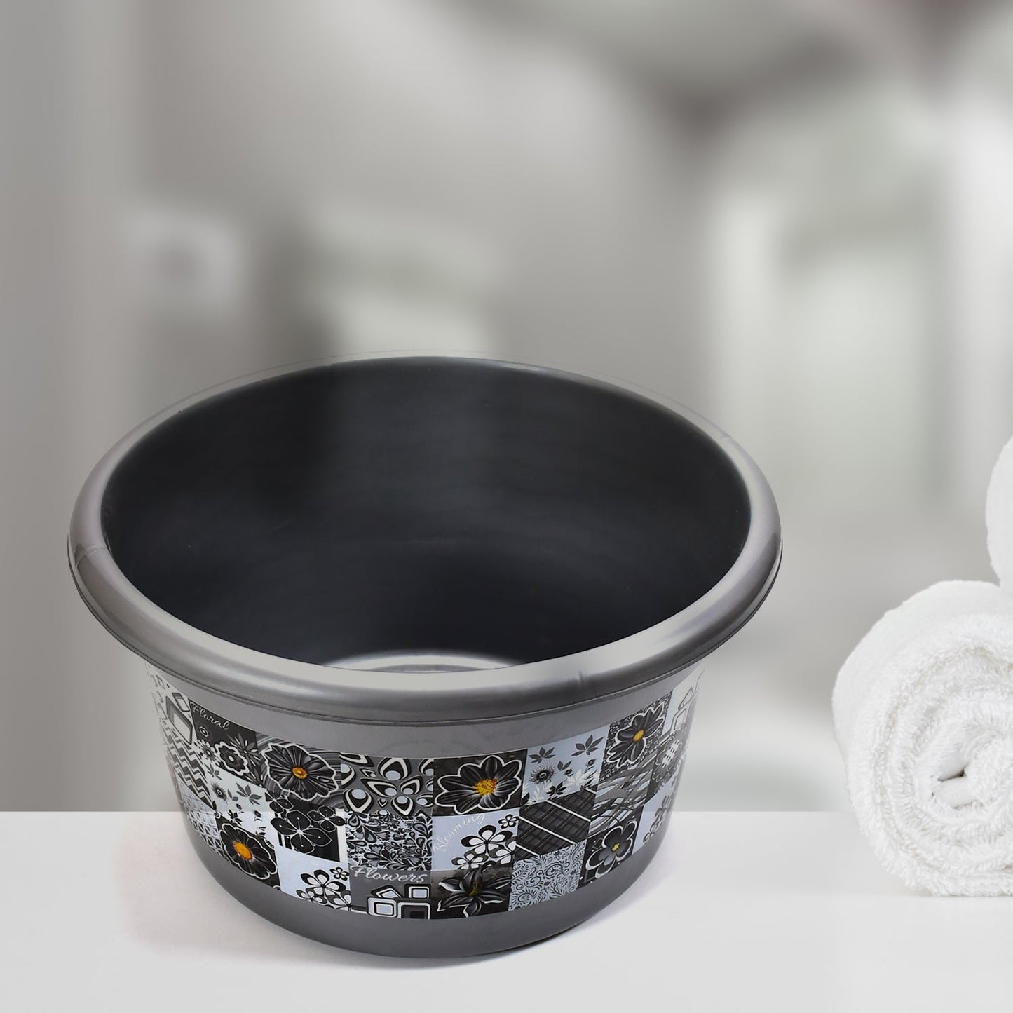 Large Capacity Plastic Bathroom Set of 7Pieces (1pc Big Tub, 1pc bucket,1pc , 1pc Mug, 1pc Soap Case, 1pc , 1pc Stool)