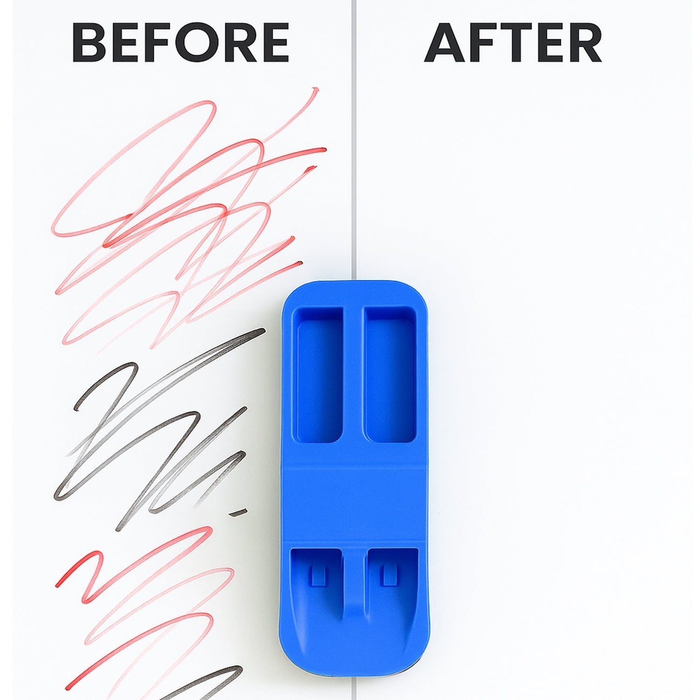 Yashu Magnetic 2-in-1 Whiteboard Duster with Dual Marker Holder (1 Pc)