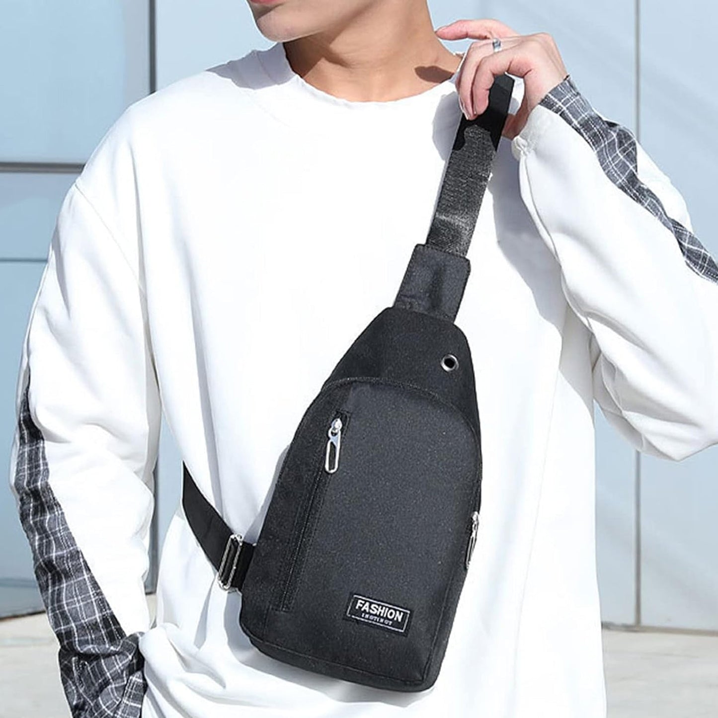 Crossbody Sling Bag with Adjustable Strap (1 Pc)