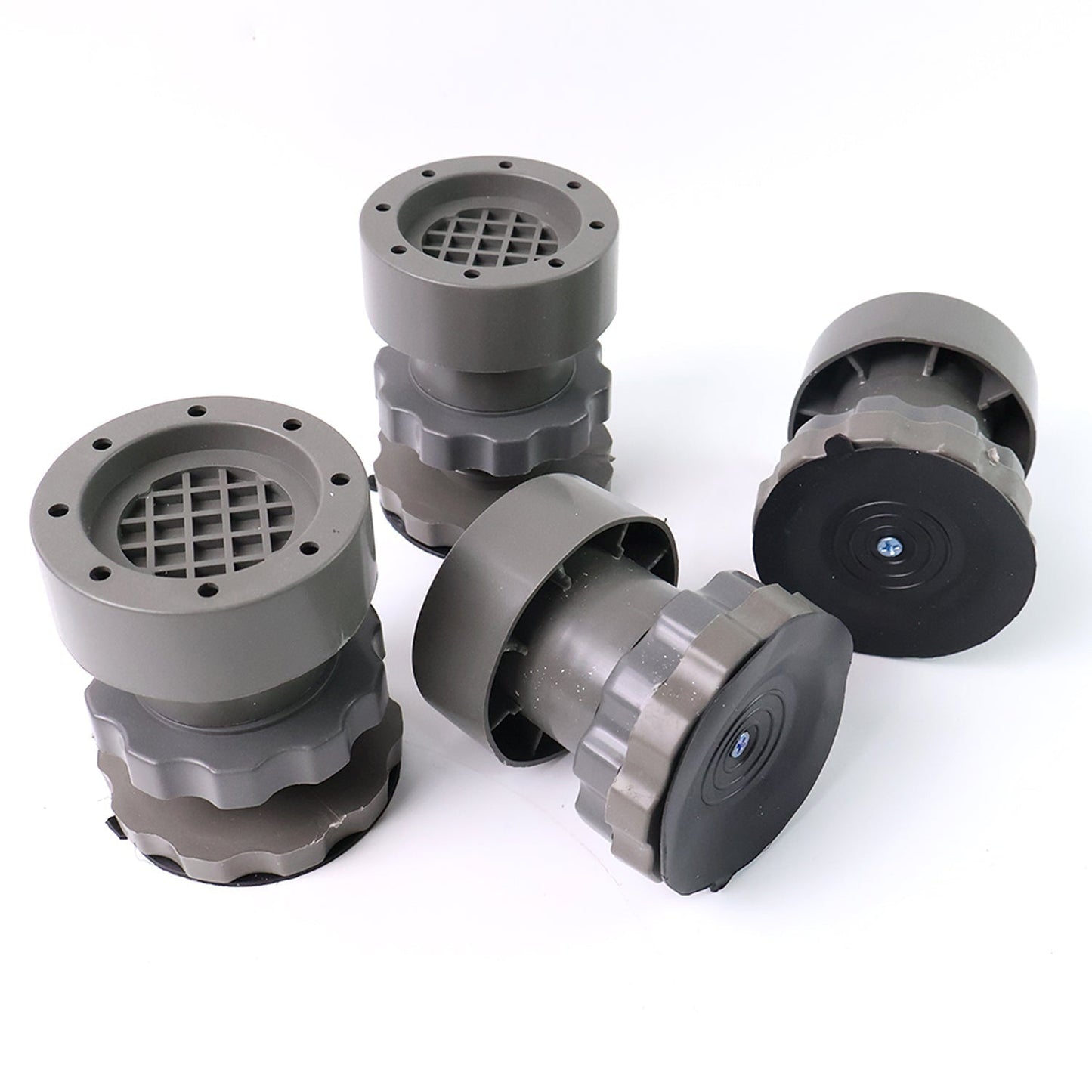 Adjustable Anti-Vibration Pads for Washing Machine and Refrigerator Base (4 Pc)