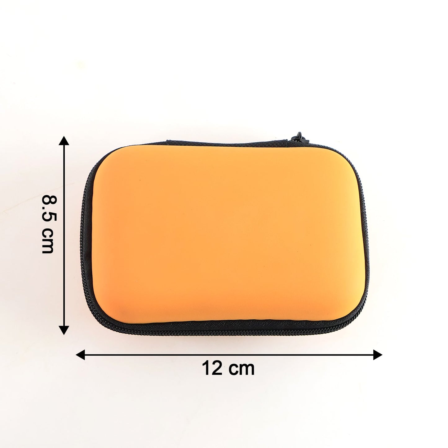 Premium Hard Shell Portable Storage Case with Zipper Closure (1 Pc)