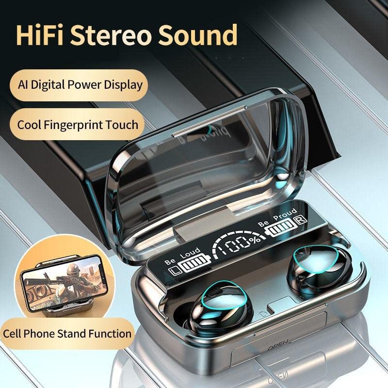 Wireless Bluetooth 5.0 In-Ear Earbuds – Mini Stereo with Mic