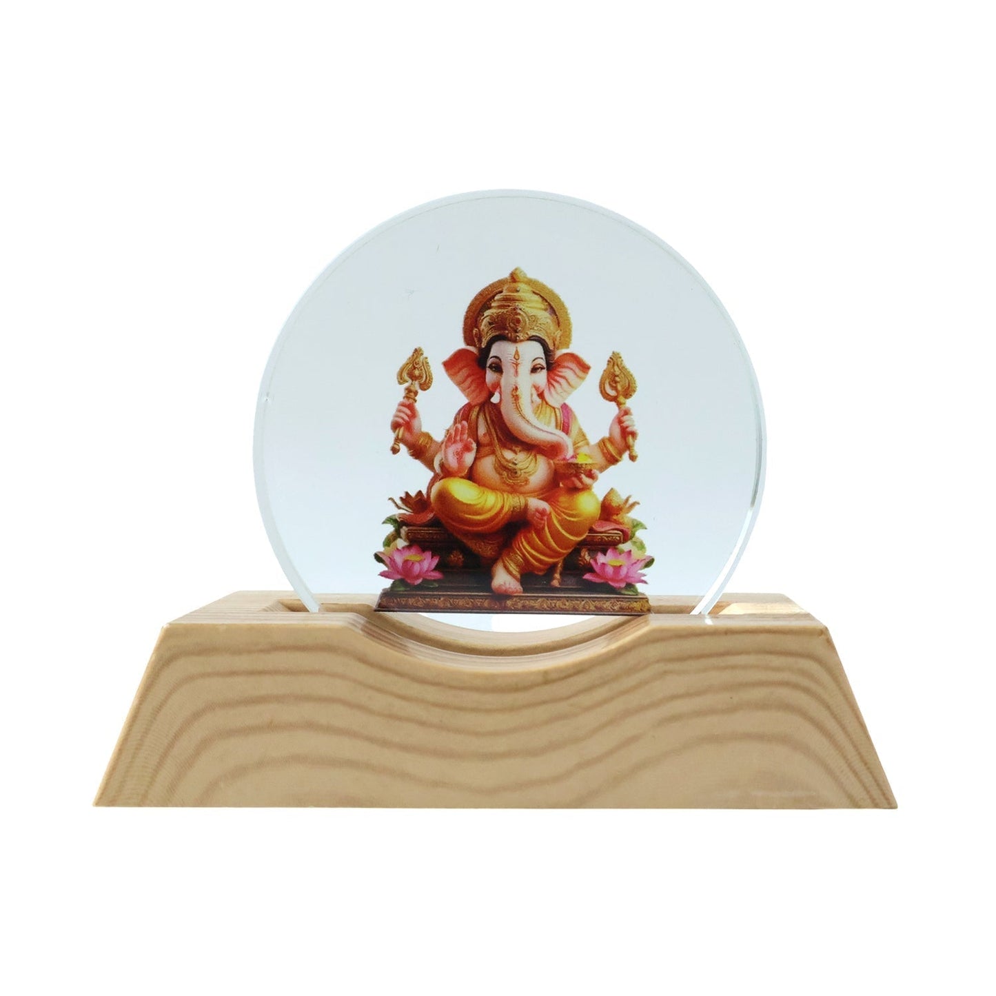 Premium 3D Lord Ganesha Acrylic LED Night Lamp (1 Pc)