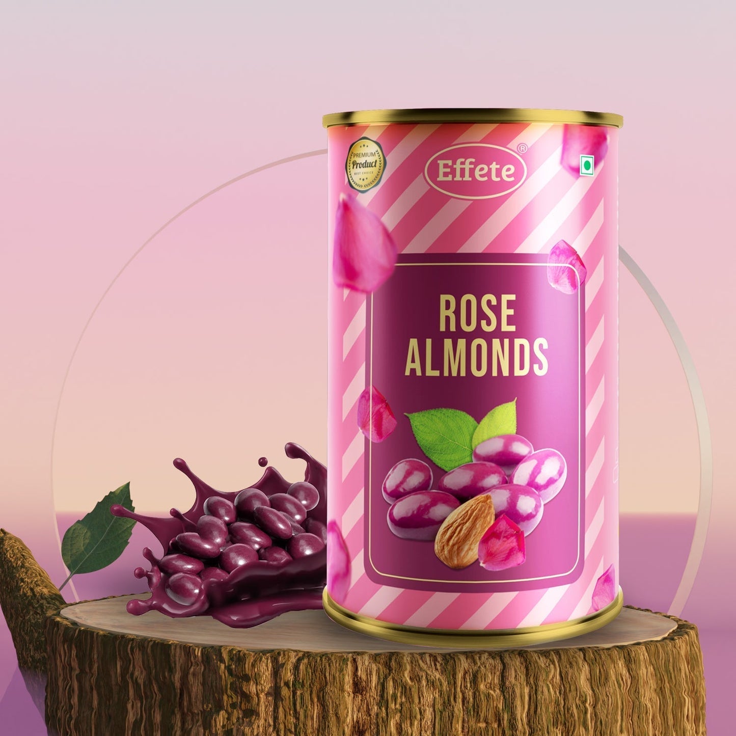 Golden Rose with Almonds chocolate Gift Set (1 Set)