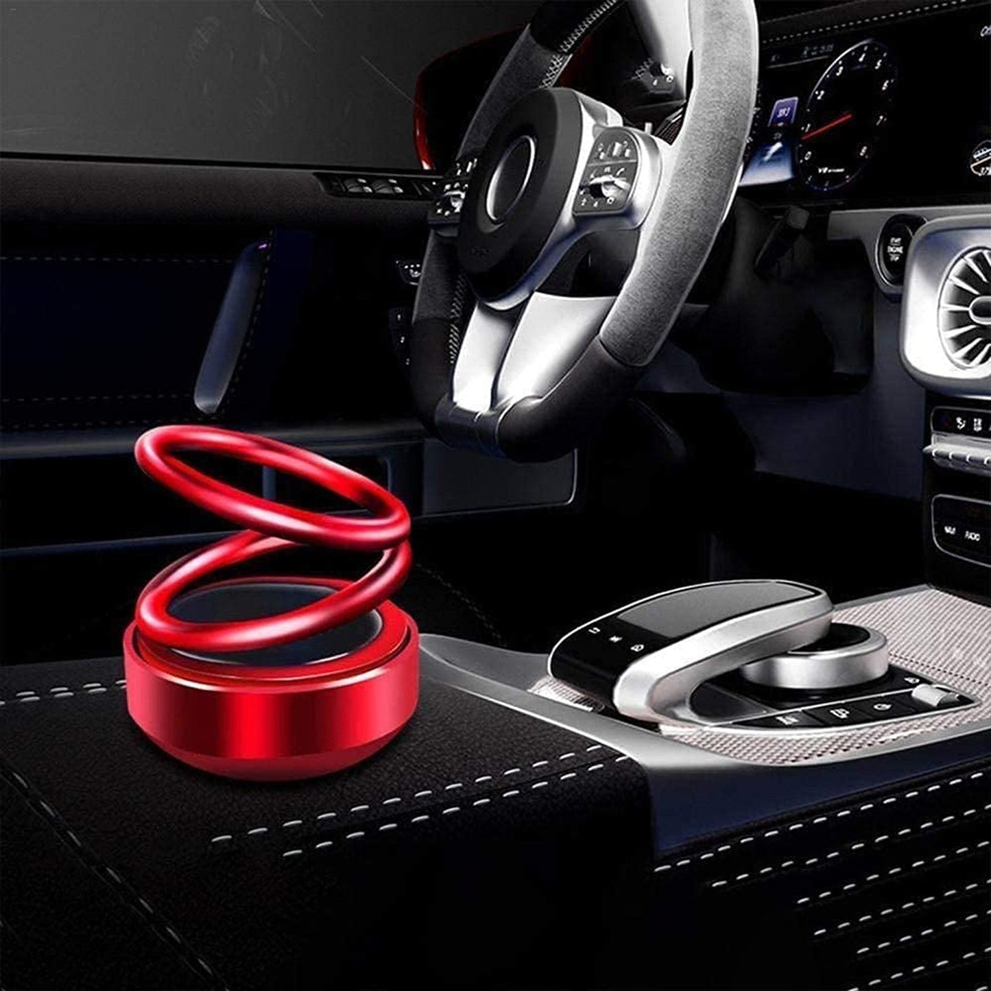 Solar Car Aroma Diffuser 360° Rotating Design, Air Freshener for Car, Home, Office