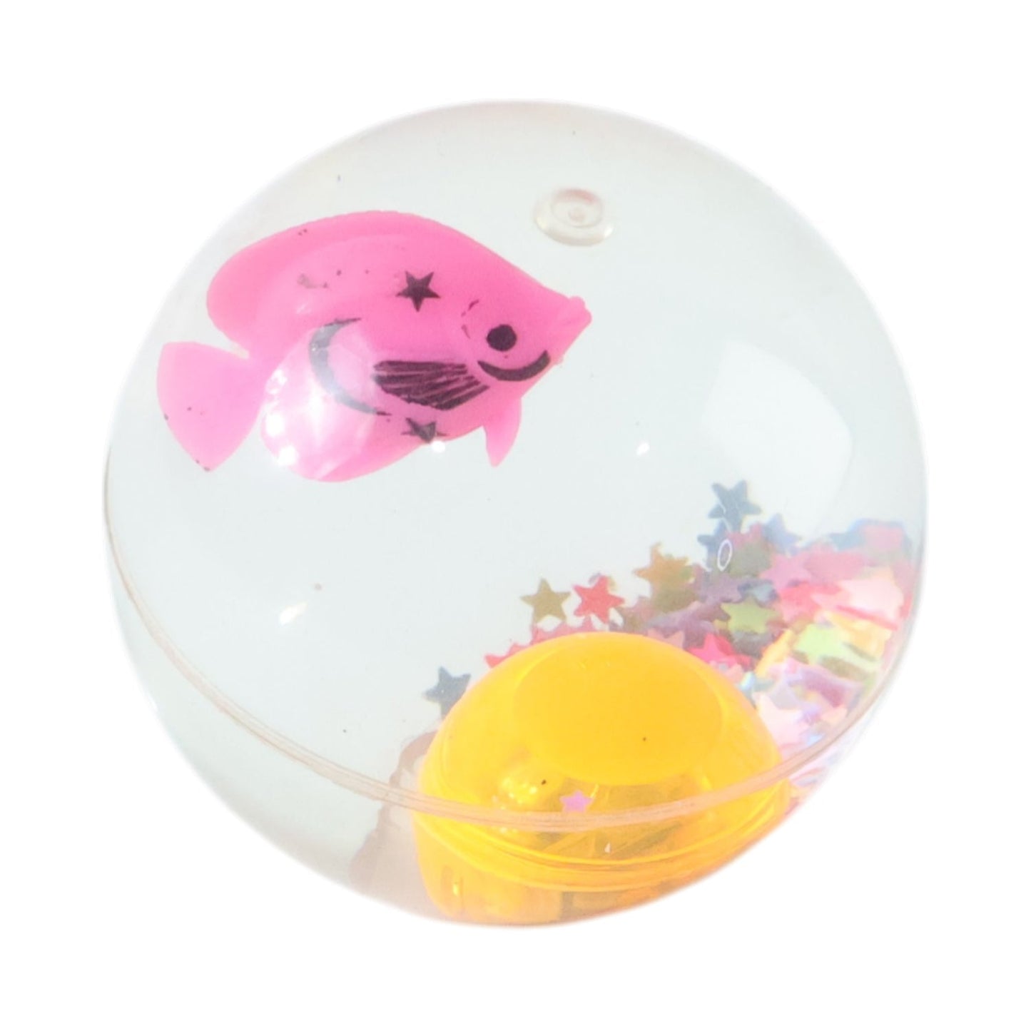 Light-Up Transparent Bouncy Ball Impact-Activated LED Flashing Sensory Toy (1 Pc)