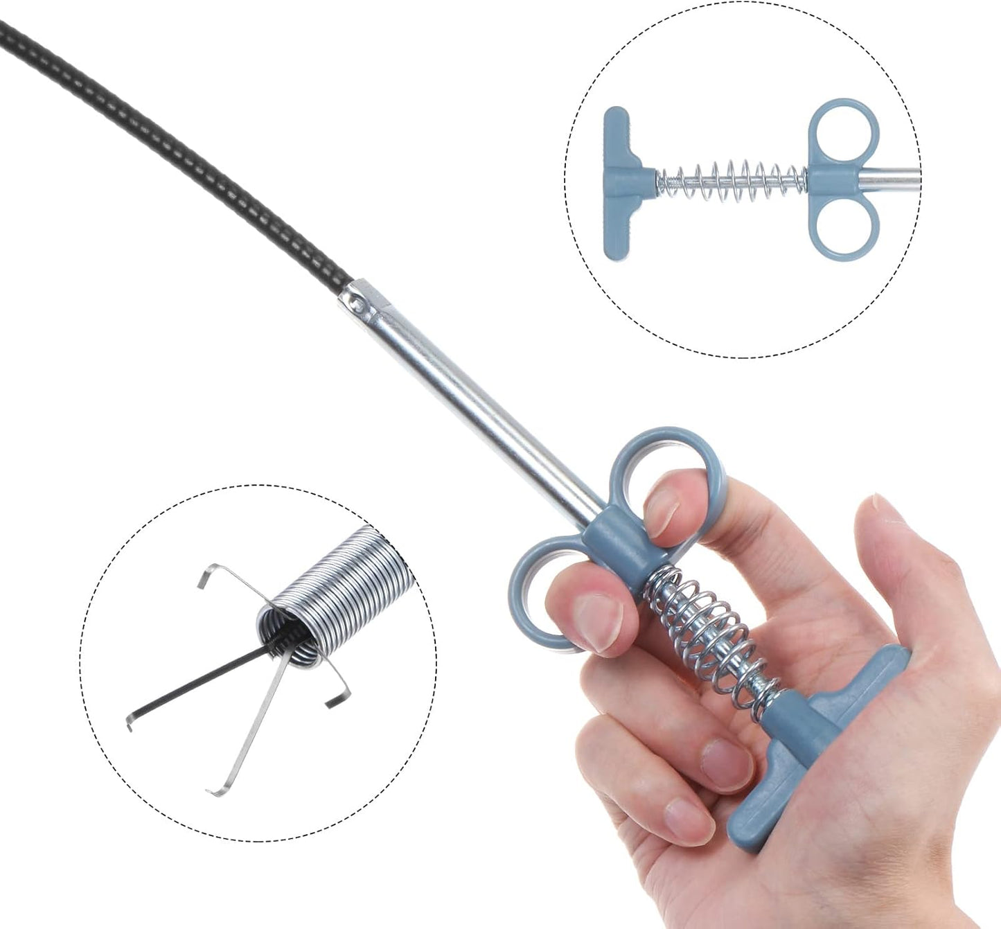 Flexible Sink & Drain Cleaning Spring Tool (58 Cm, 1 Pc)