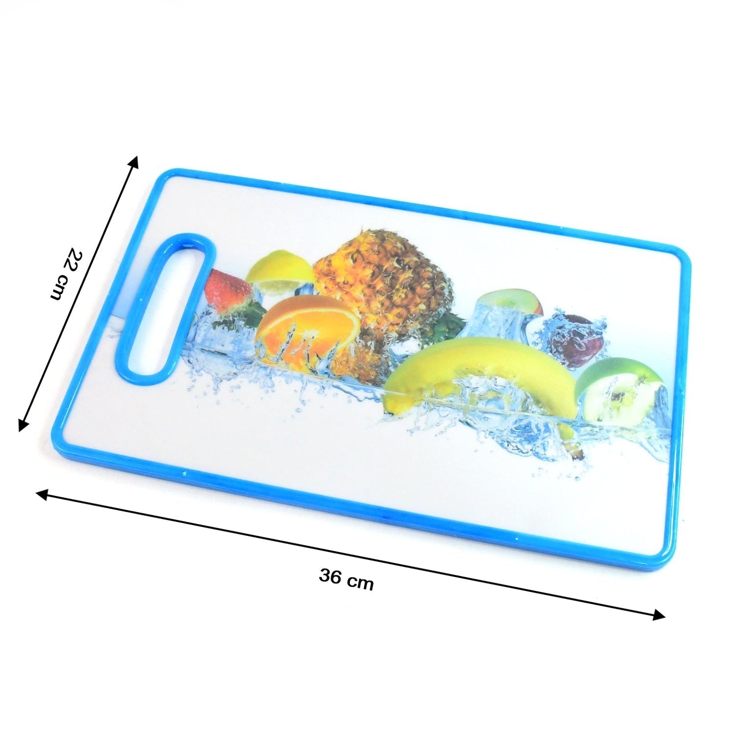 Large Rectangular Fruit Print Cutting Board (36x22cm / 1 Pc)