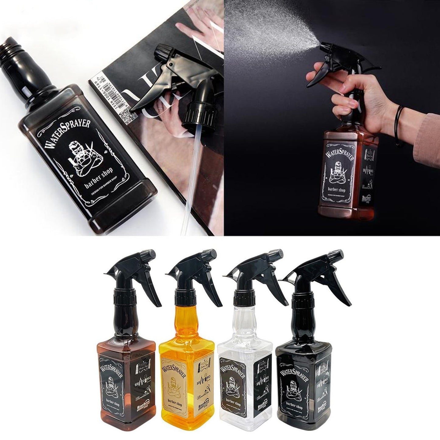Vintage Hairdressing Spray Bottle For Salon Barber Hair Tools Water Sprayer