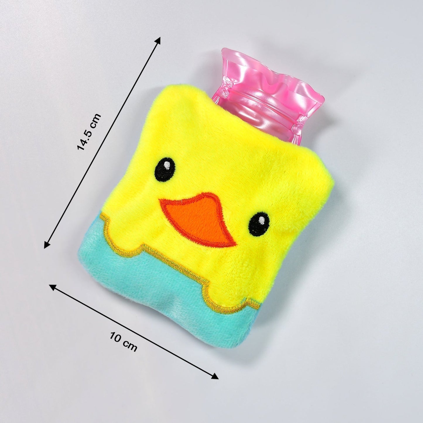 Yellow Duck design small Hot Water Bag with Cover for Pain Relief