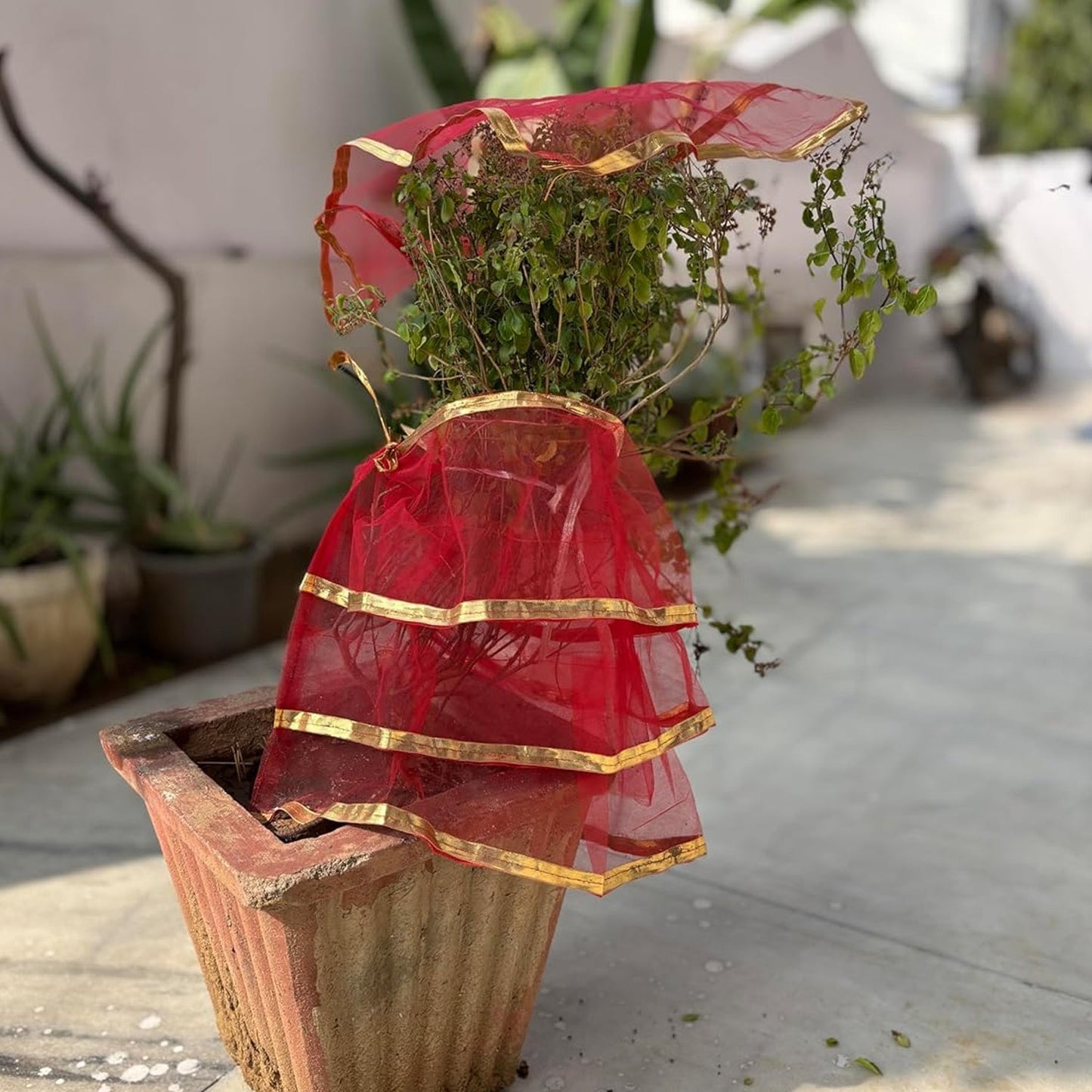 Premium Tulsi Vastra Pooja Cloth â€“ 2-Piece Set
