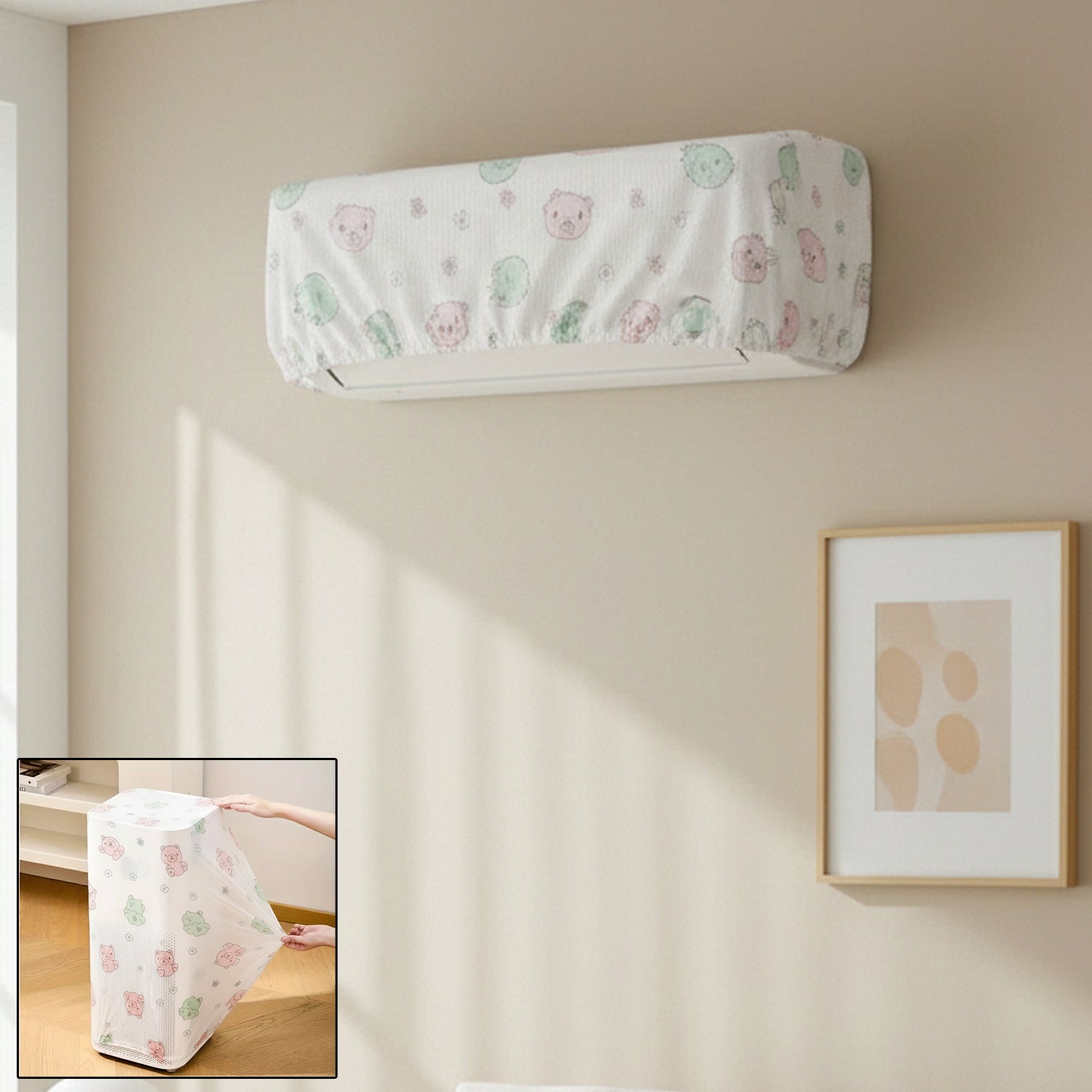 B-Grade Reusable Split Air Conditioner Dust Protection Cover
