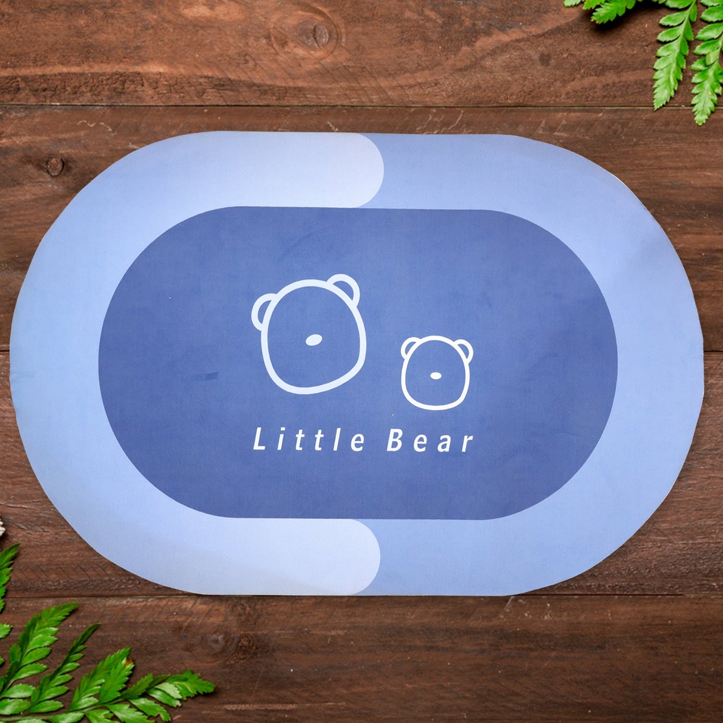 Premium Little Bear Printed Soft Non-Slip Bath Mat (1 Pc, 118x79 Cm)