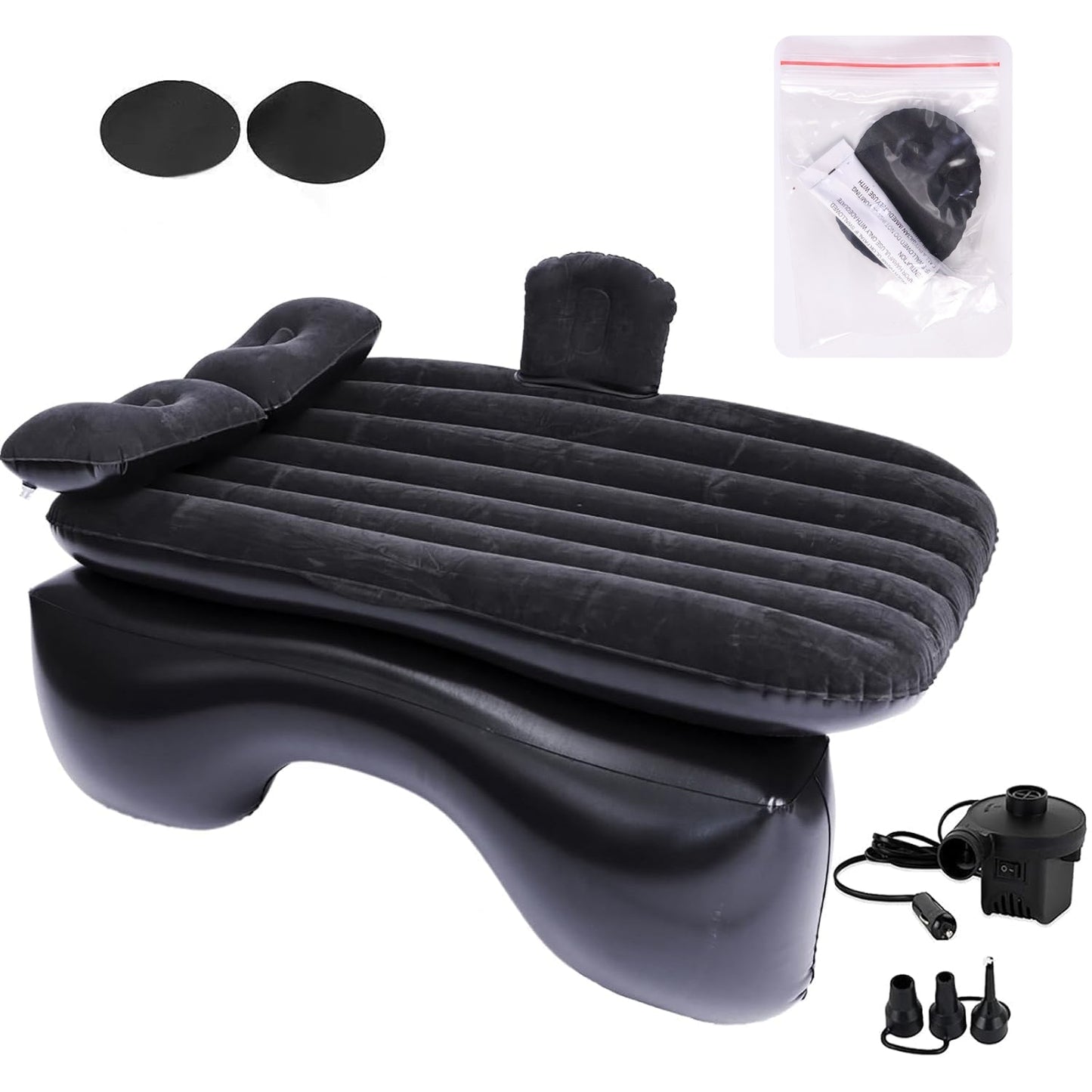 Inflatable Car Air Mattress Bed (132 Ã— 96 cm, 1 Set)