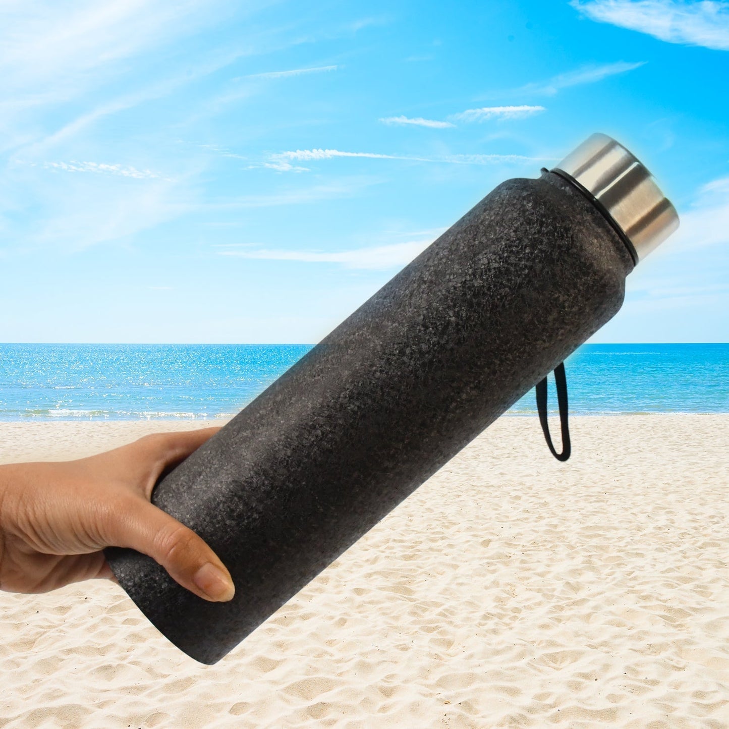 Stainless Steel Double Wall Vacuum-Insulated Drink Water Bottle (1000 ML Approx)