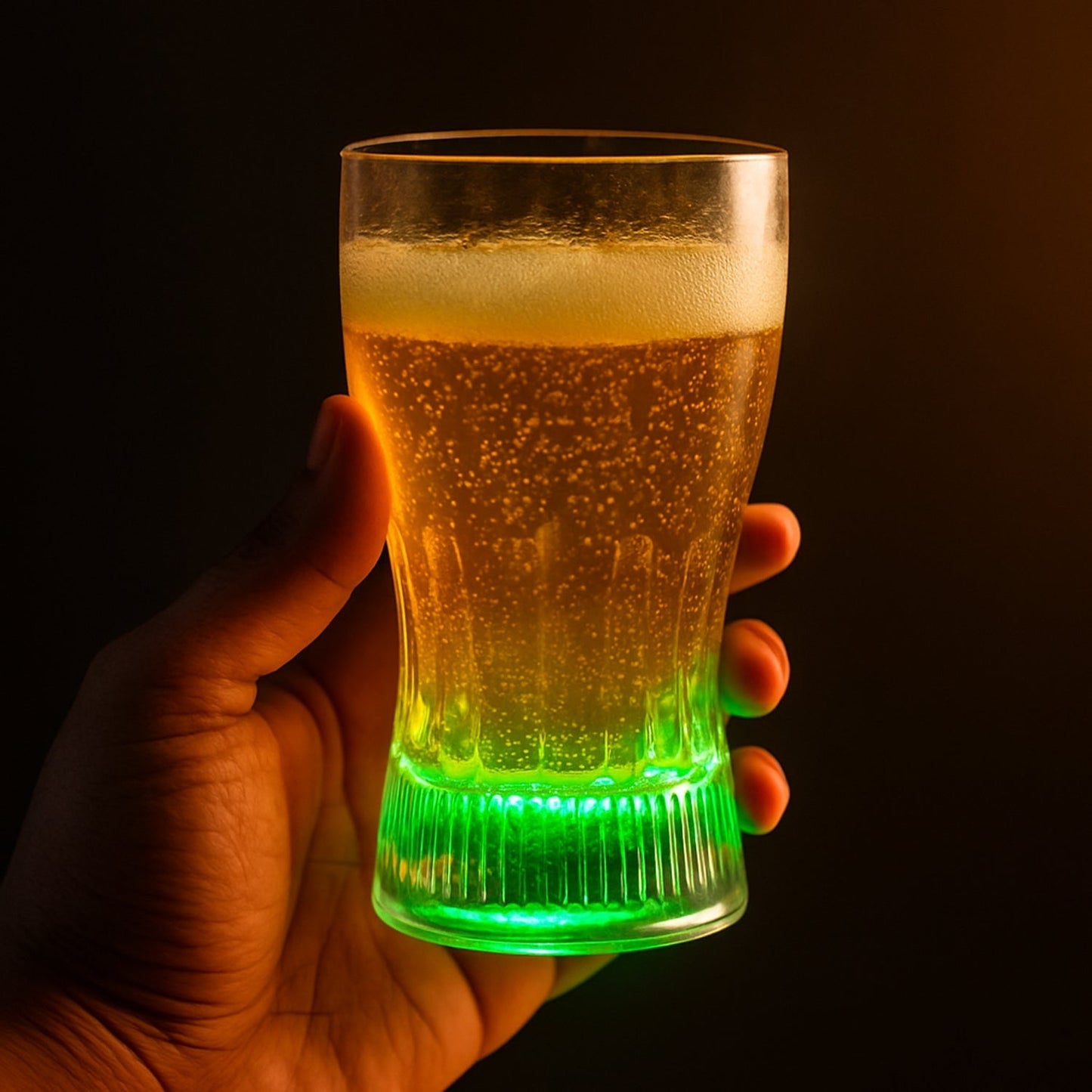 Plastic Fancy LED Light Glass 200 ML (1 Pc)