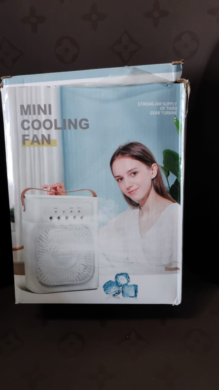 Portable Air Cooler Fan with 7-Color Light â€“ Personal AC Fan
