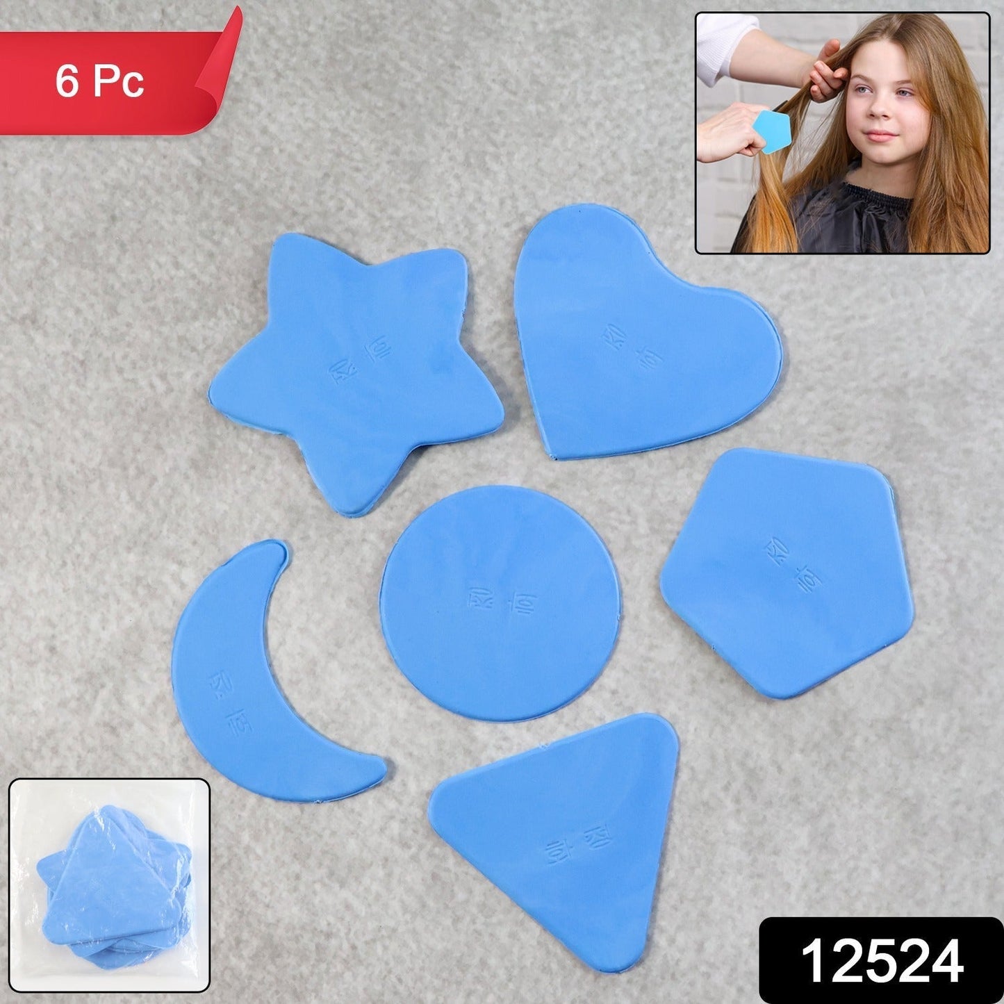 Haircut Design Stencil Set â€“ 6-in-1 Safe Hair Trimmer Molds