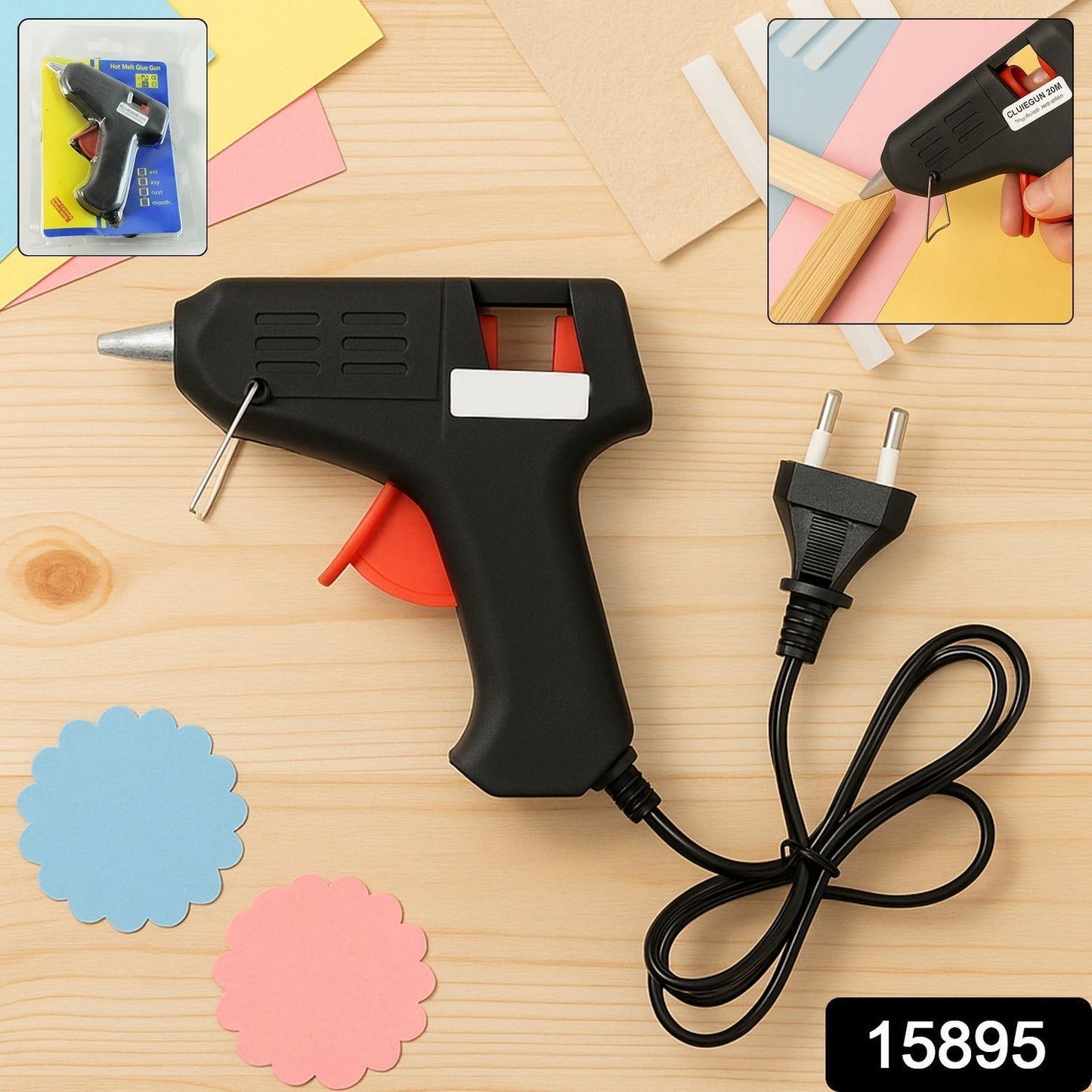 20W Hot Melt Glue Gun  â€“ Fast-Heating Craft & Repair Adhesive Applicator (1 Pc)