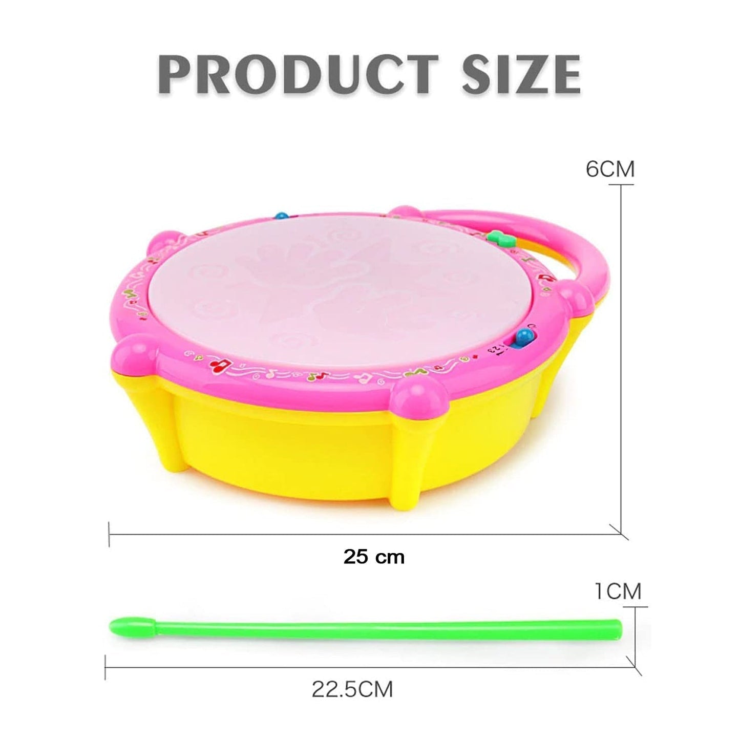 Flash Drum Toy – Colorful Musical Drum with Light Effects, Best Gift for Kids