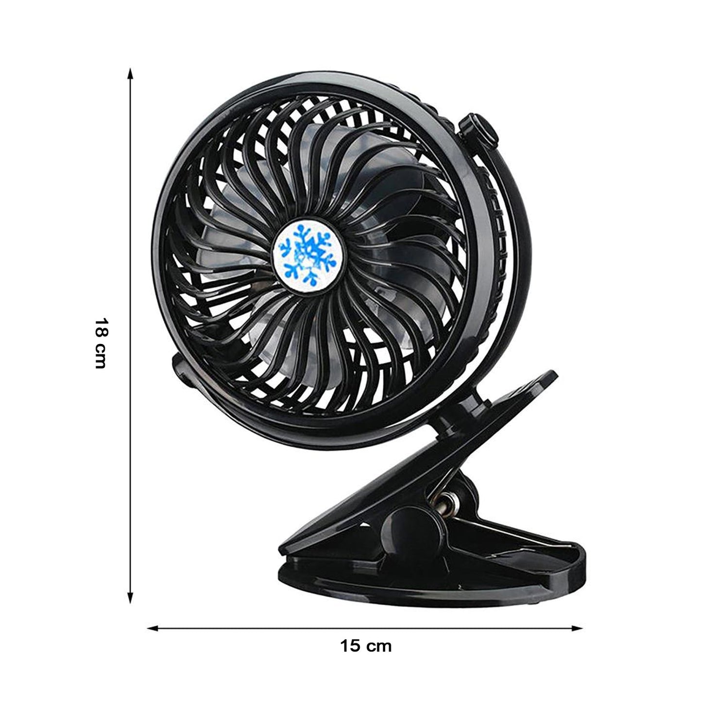 Mini USB Clip Fan widely used in summers for cool down rooms and body purposes.(Battery Not Include)