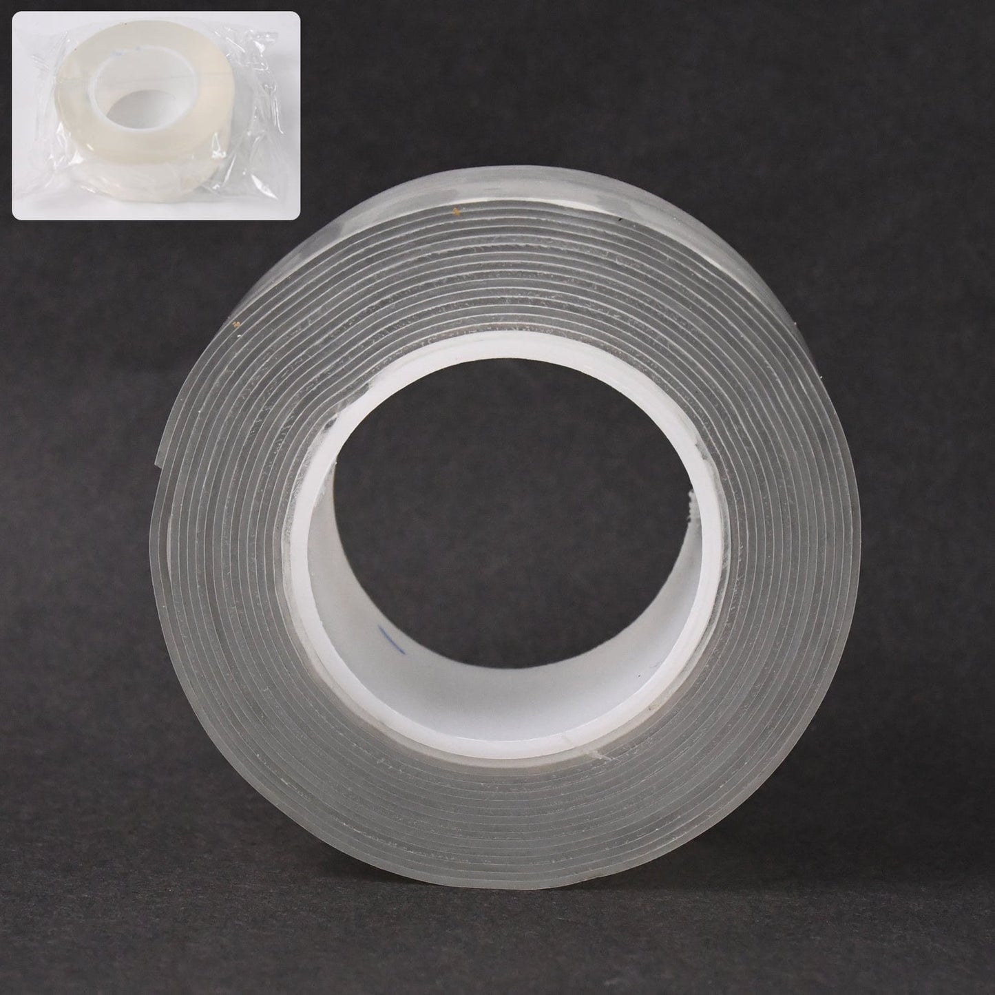 Sticky Double Sided Tape Washable Adhesive Tape Reusable (7×3 Cm / 1 Pc)