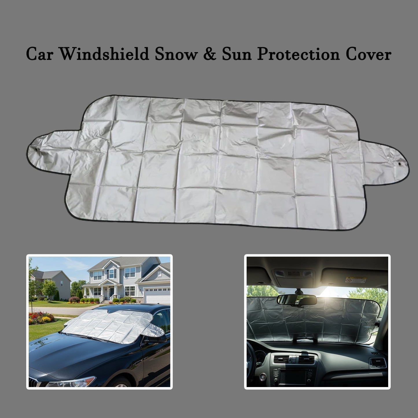 Universal Car Windshield Snow & Sun Protection Cover (145Ã—70 cm)