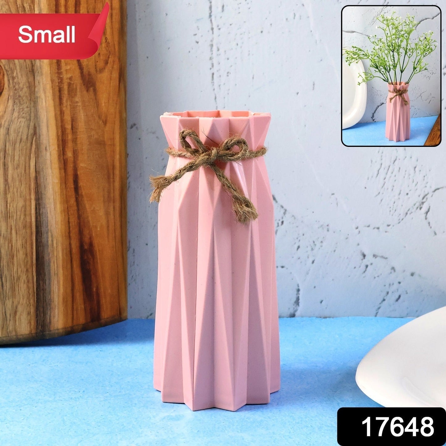 Small Decorative Flower Vase for Home DÃ©cor (1 Pc)