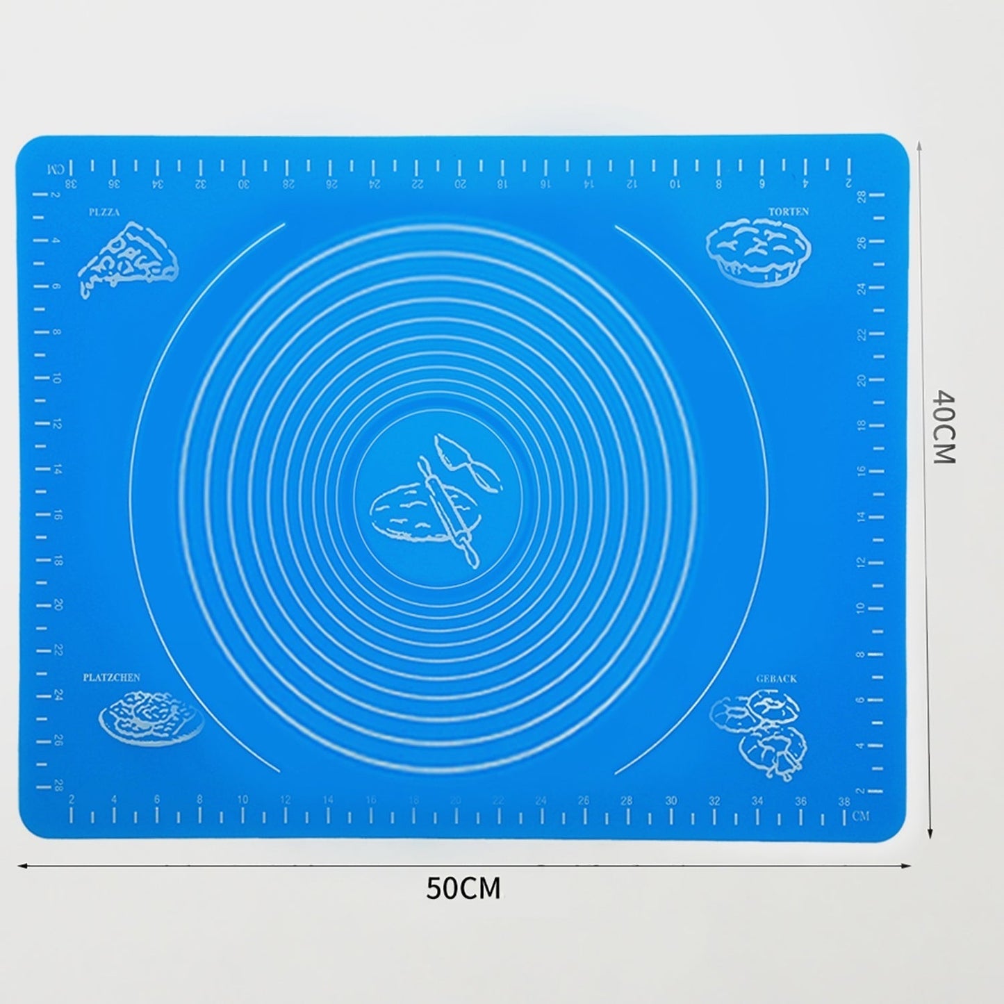 Mat, Rolling Mat Silicone Baking Mat Fondant Mat Sheet Chapati