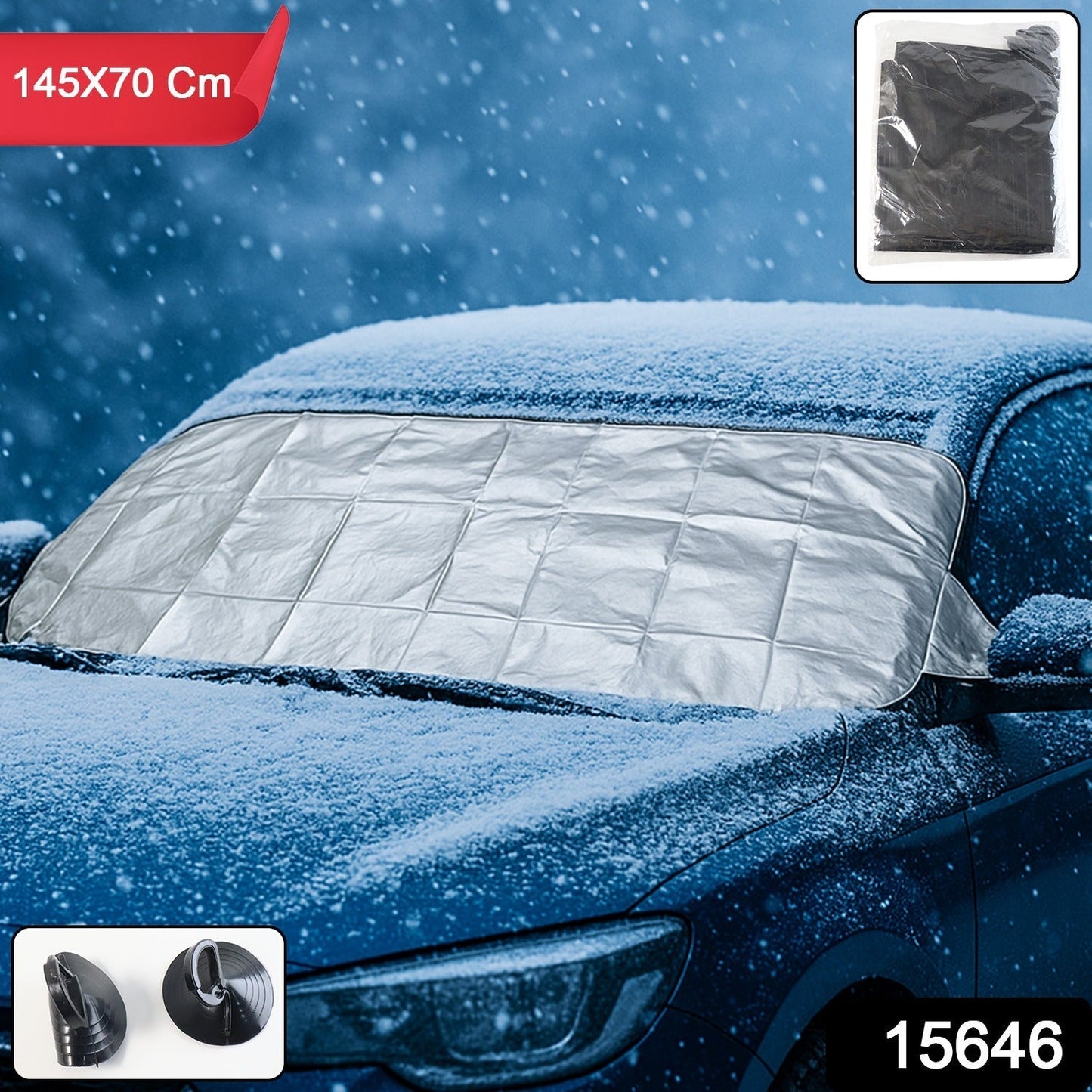 Universal Car Windshield Snow & Sun Protection Cover (145Ã—70 cm)