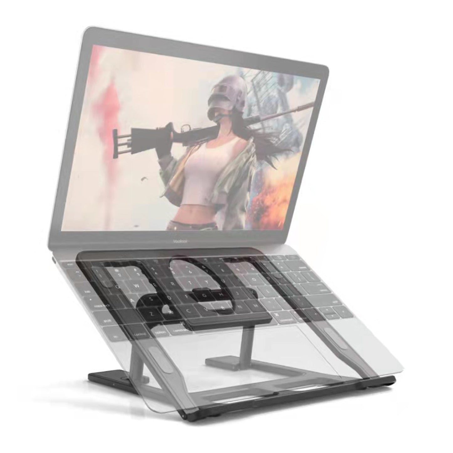 Adjustable, Portable & Foldable Laptop Stand – Compact and Convenient for Easy Use