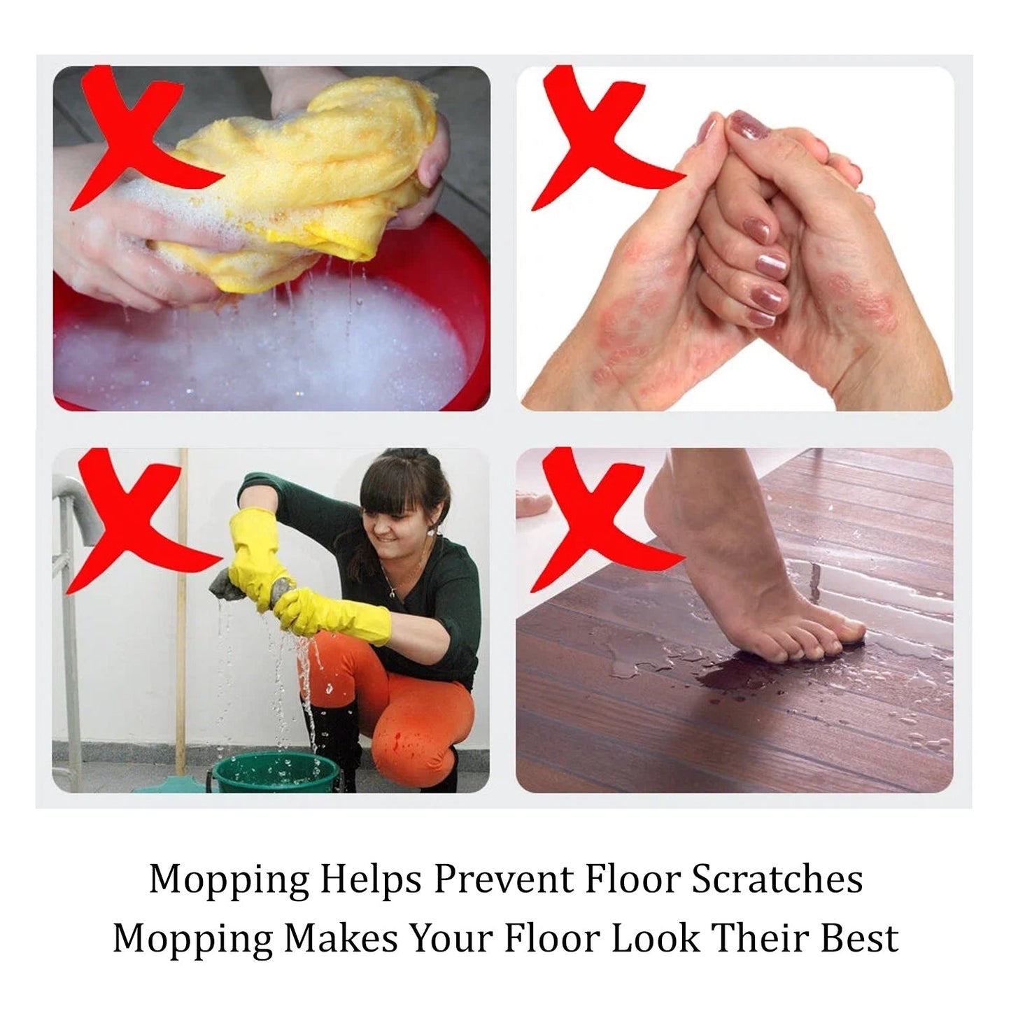 Quick Spin Mop â€“ Plastic Floor Cleaner with Big Bucket & Easy Wheels