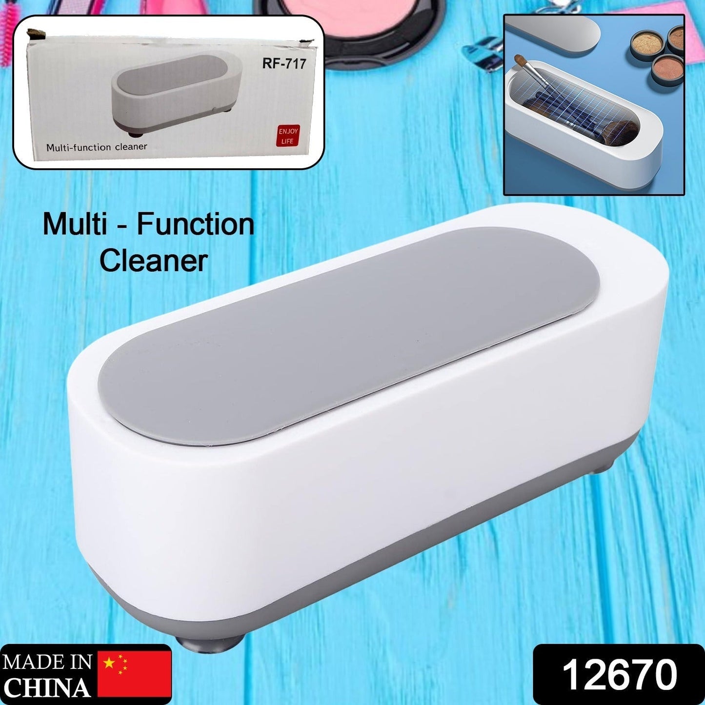 Ultrasonic Jewellery Cleaner – Portable High-Frequency Cleaning Machine (Battery Not Included)