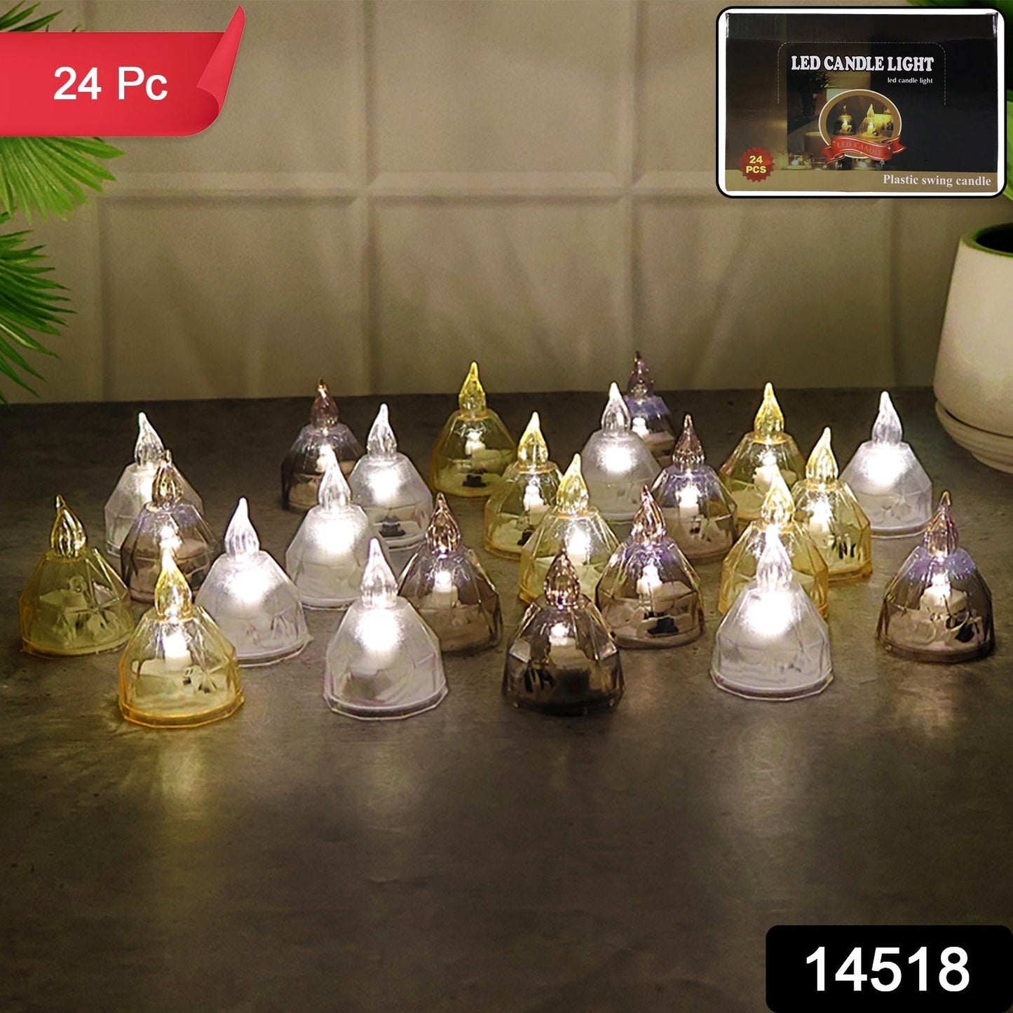 Premium 24 Piece LED Candle Lights Set â€“ Flameless Decorative Tealight Candles
