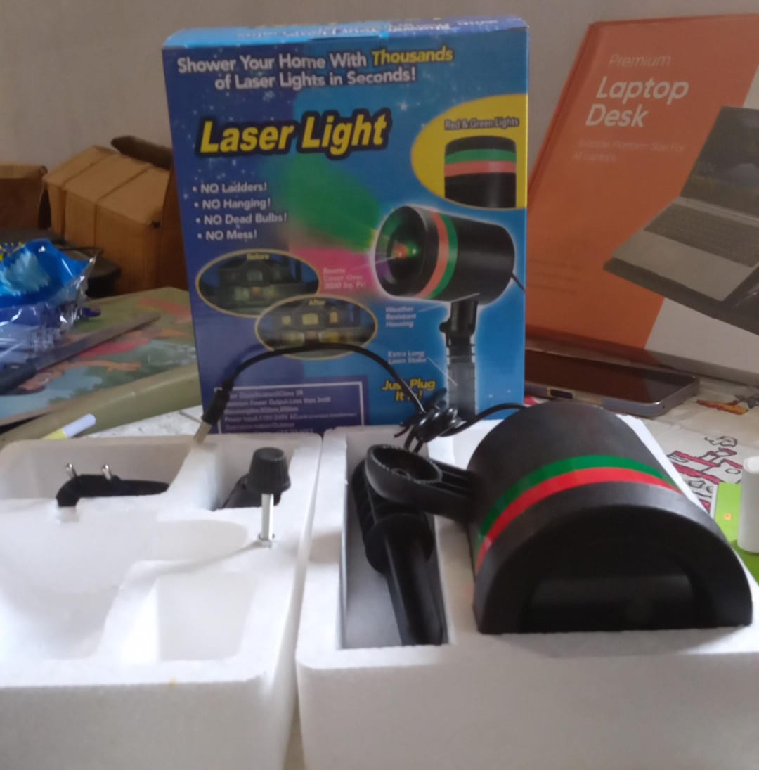 Star Fairy Motion Laser Projector – Multicolor Decorative Light for Indoor & Outdoor Festivities (No Remote)