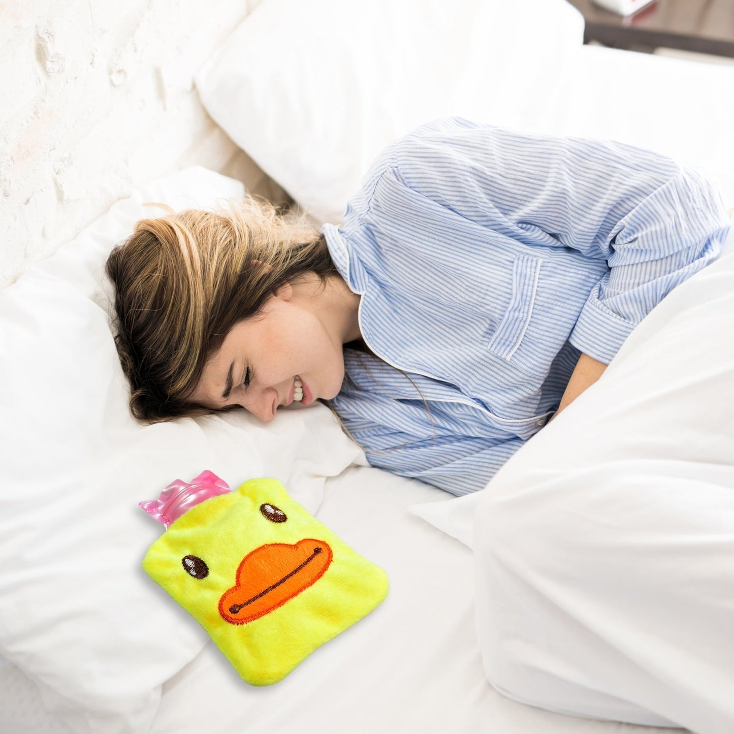 Yellow Duck Hot Water Bag for Pain Relief & Warmth with Cover