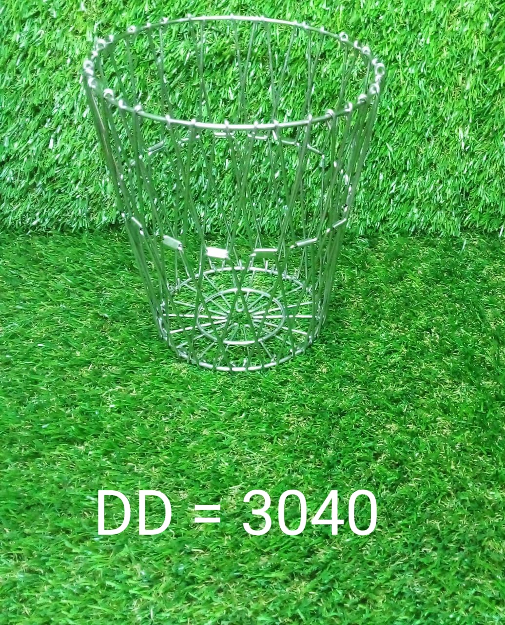 Multipurpose Fruit Basket Stainless Steel Wire Bowl Foldable Basket for Vegetable  /  Fruits  /  Dining