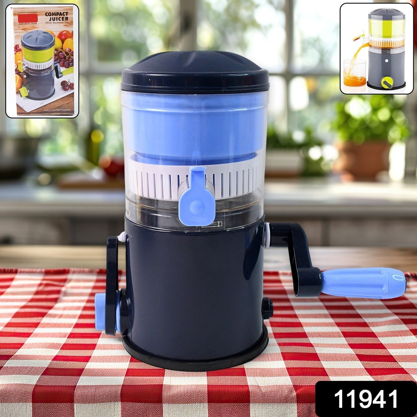 Ritu Hand Operated Compact Manual Juicer (Multicolor / 1 Pc)