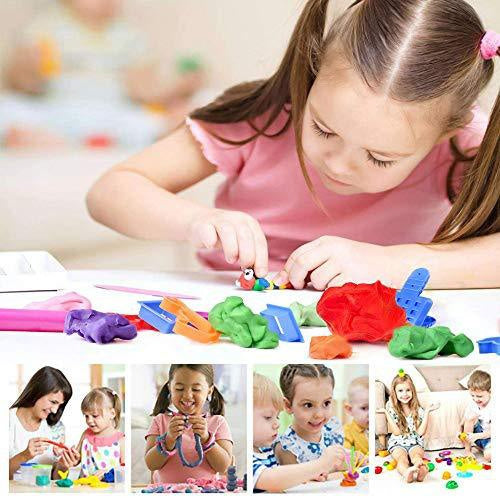 Non-Toxic Creative 30 Dough Clay 5 Different Colors, (Pack of 6 Pcs)