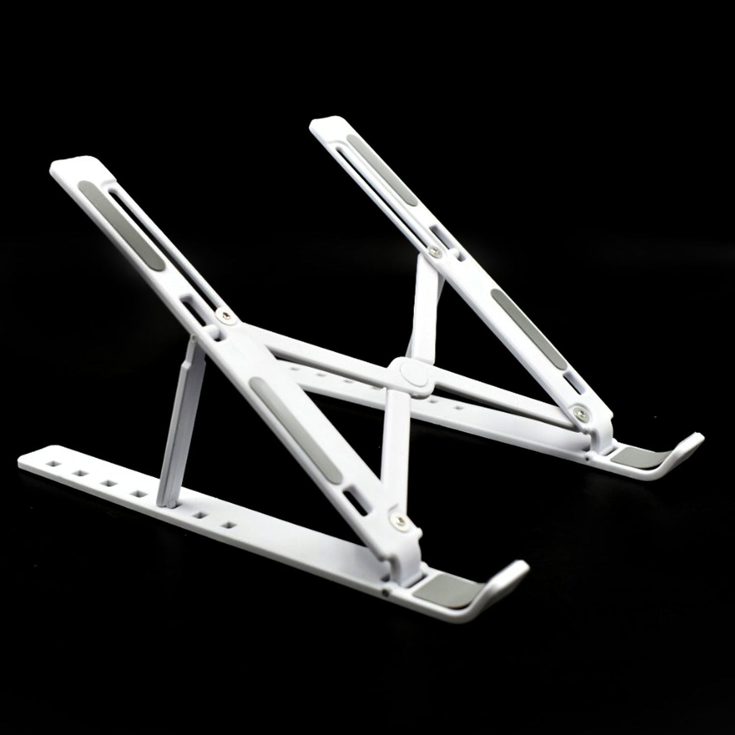 Adjustable  Ergonomic Foldable Portable, Holder Riser Tablet Stand Plastic (Use In 14 inch Laptop)