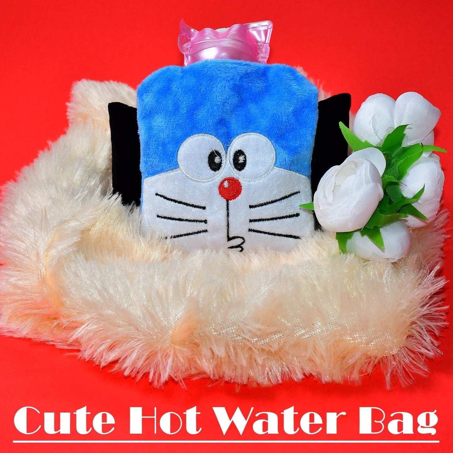 Doremon Hot Water Bag for Pain Relief & Warmth with Cover