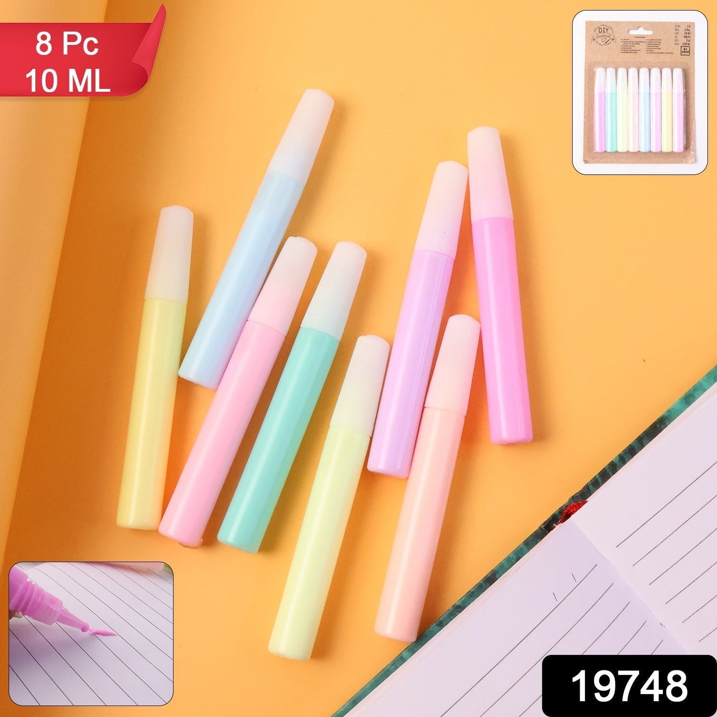 DIY Multi-Color Craft Glue Pen Set (10ML / 8 Pc)