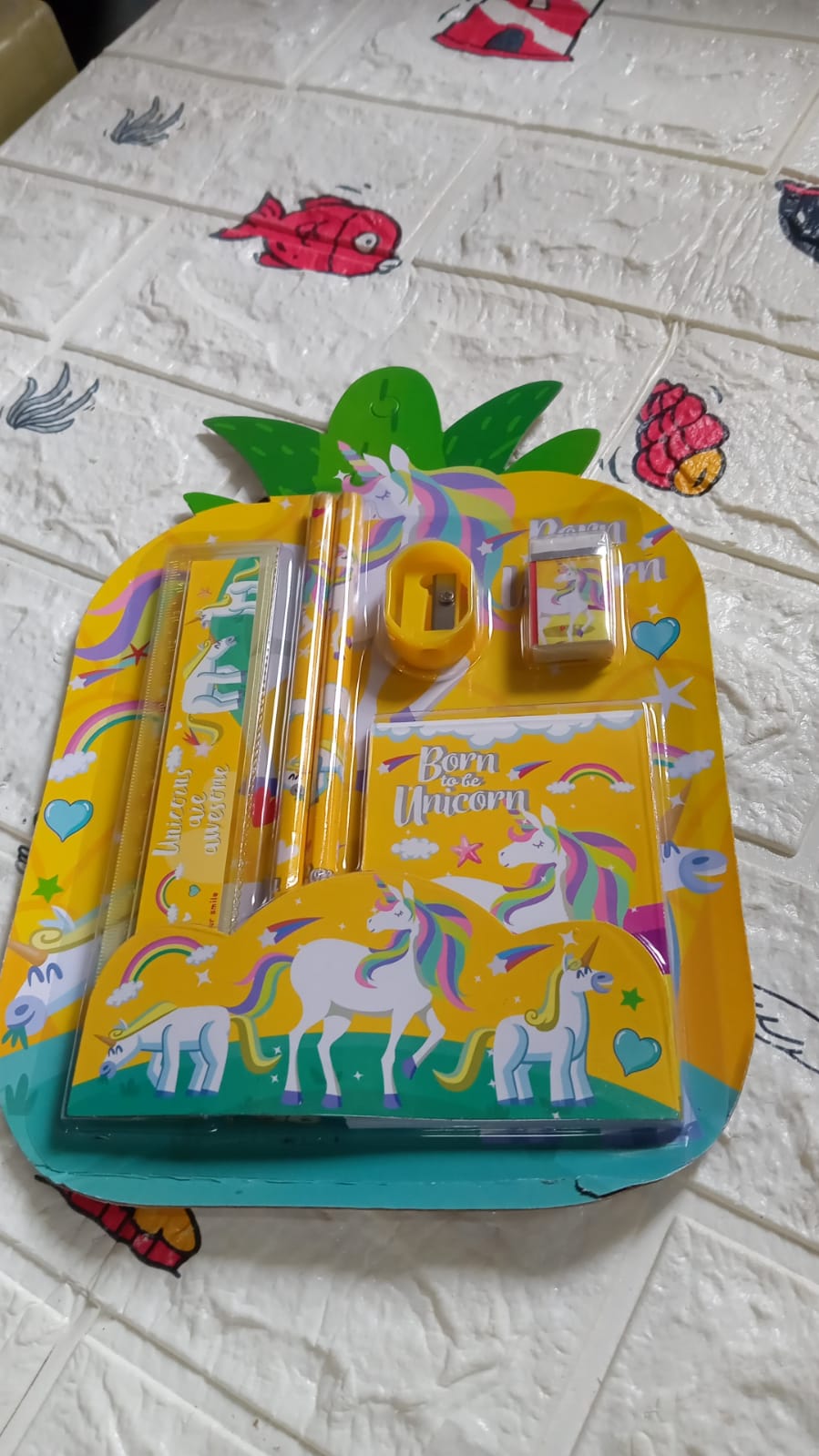 Stationery Set for School & Office with Pencil & Ruler (Gift, 6 Pc)