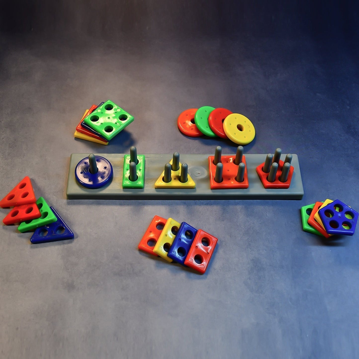 Geometric Brick - 5 Angle Matching Column Blocks for Kids - Preschool Educational Learning Toys.
