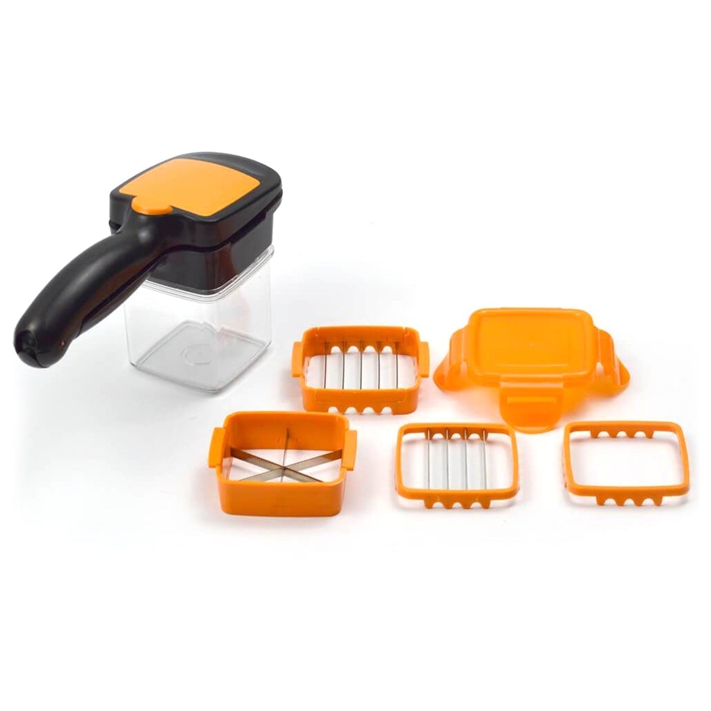5 In 1 Nicer Dicer used for cutting and shredding of various types of food stuff in all kitchen purposes.