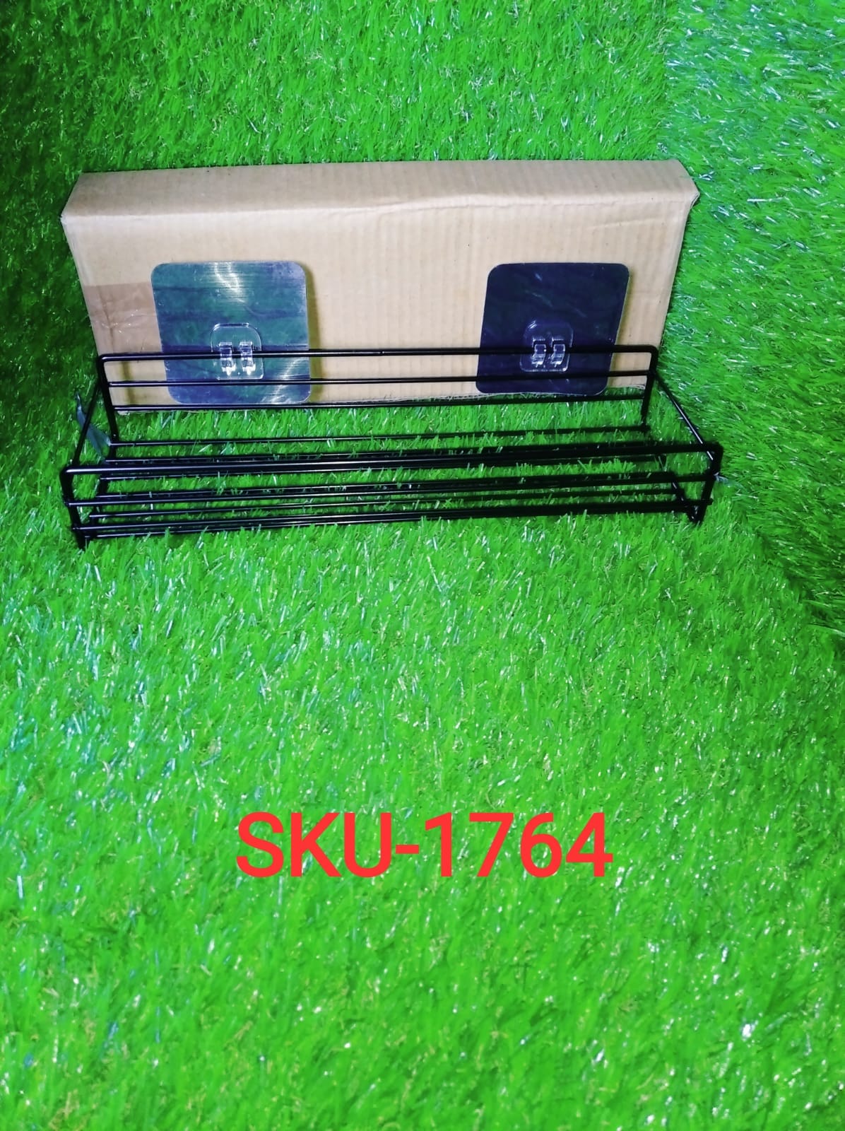 Multipurpose Wall Mount Metal Bathroom Shelf and Rack for Home and Kitchen.