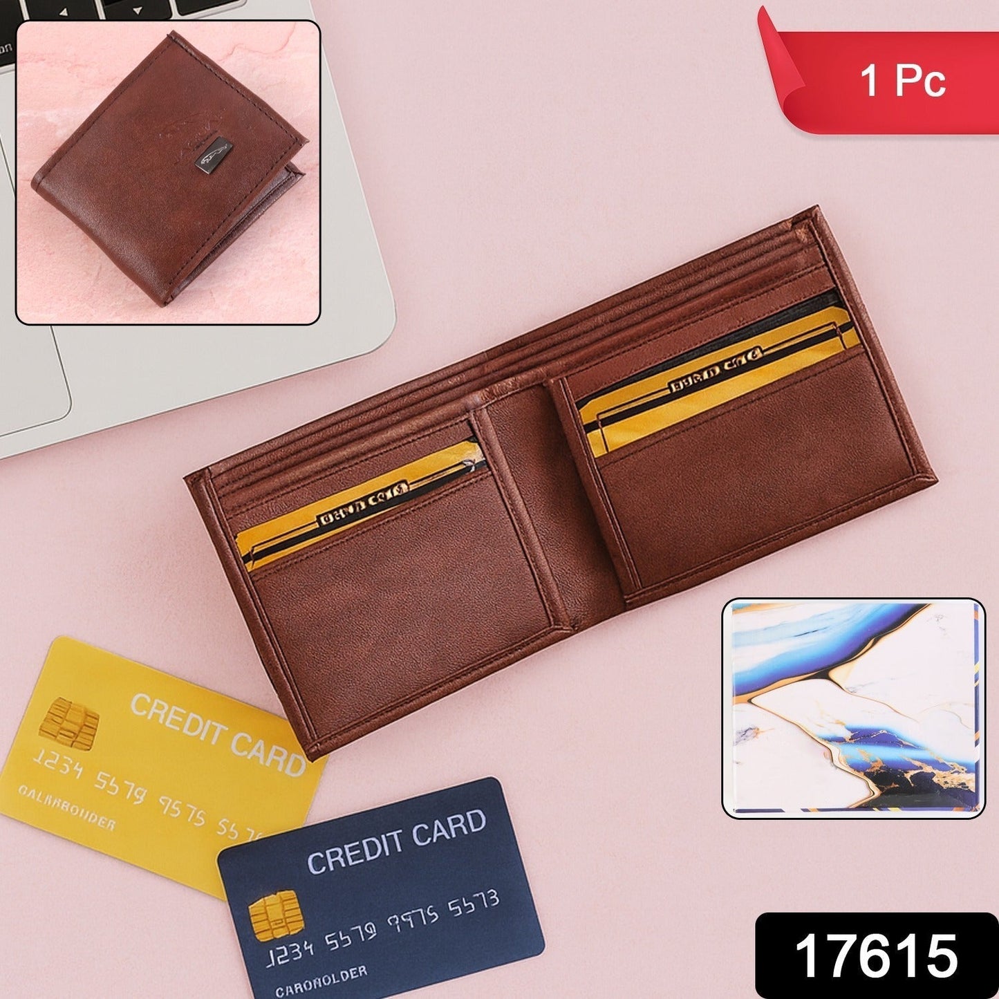 Classic Gents Bi-Fold Wallet (1 Pc)