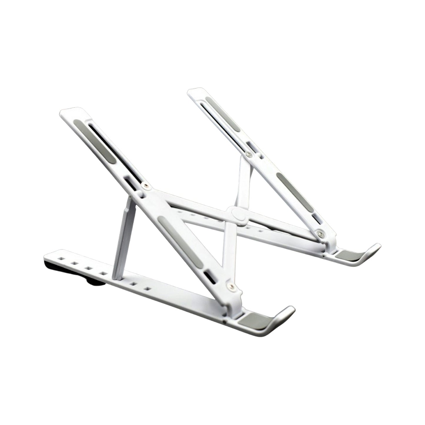 Adjustable  Ergonomic Foldable Portable, Holder Riser Tablet Stand Plastic (Use In 14 inch Laptop)